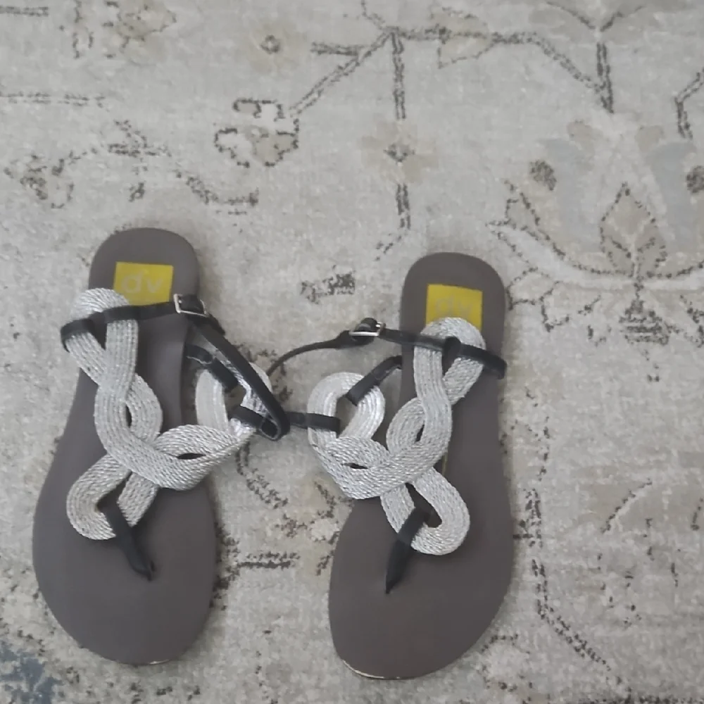 DV by Dolce Vita Women's Silver Sandals